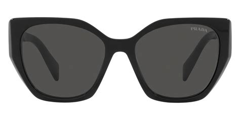 Prada PR 19ZS 1AB5S0 55 Black Sunglasses 